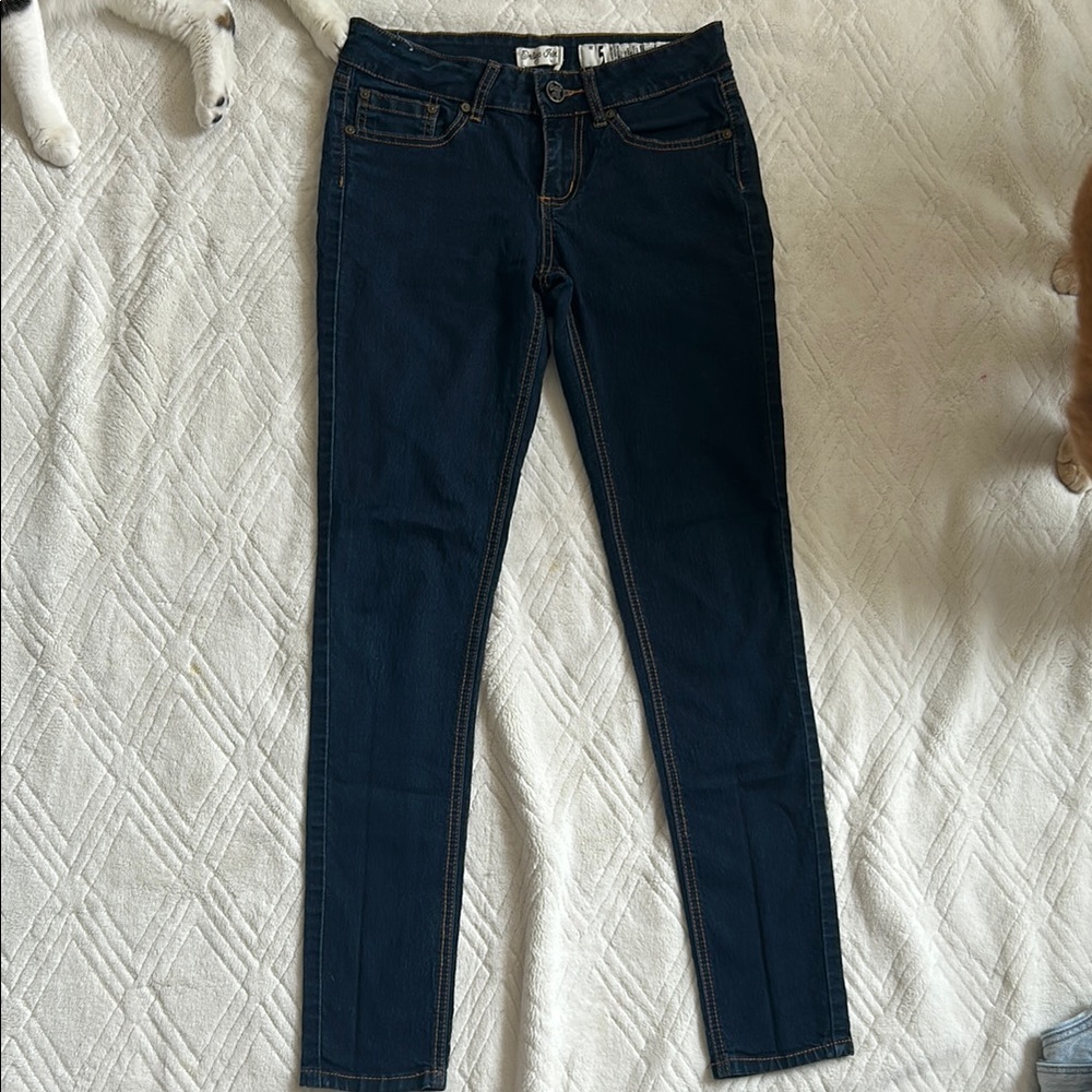 Indigo Rein Women's low rise Dark Blue Jeans